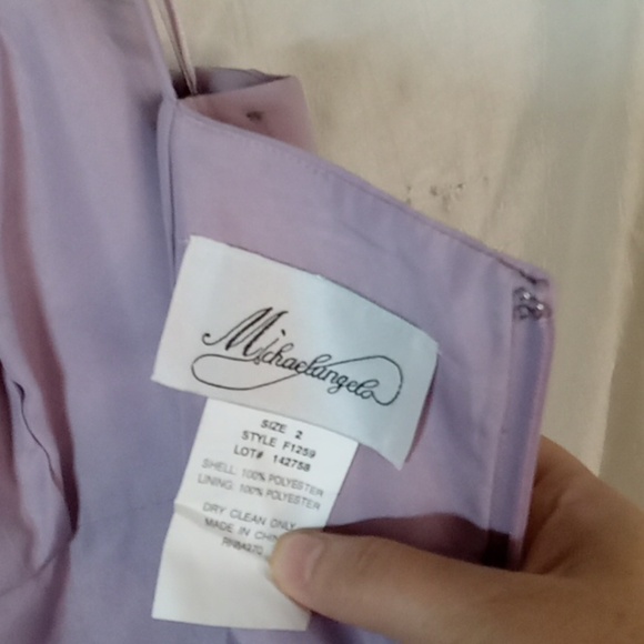 Michelangela lilac ladies beaded dress size 2 - Picture 7 of 8